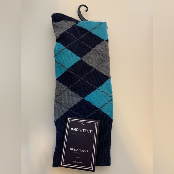 SOCKS 4 PAIRS BRAND NEW Mens Architect DRESS SOCKS Shoe Size 6-12 NWT MAKE OFFER - Picture 4 of 8